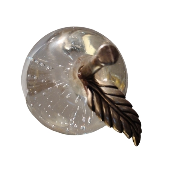 VINTAGE Glass Apple Paperweight - Picture 2 of 5